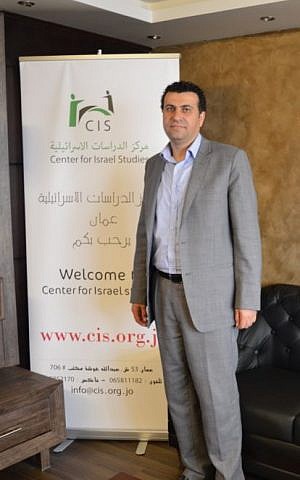 Dr Abdullah Swalha at the Center for Israel Studies, March 29, 2015 (photo credit: Avi Lewis/Times of Israel) Dr Abdullah Swalha at the Center for Israel Studies, Amman, March 29, 2015 (photo credit: Avi Lewis/Times of Israel, Benyamin Loudmer)