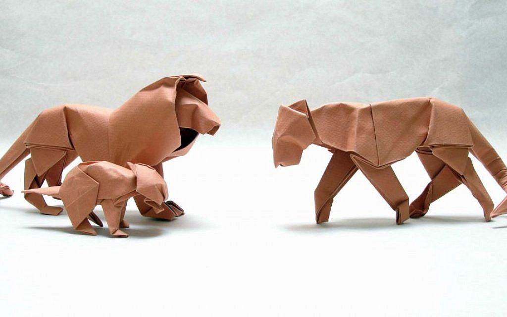 Passover paper animals? David Brill's creatures, from the recently opened origami exhibit at the Old Jaffa Museum (Courtesy Old Jaffa Museum) Passover paper animals? David Brill's creatures, from the recently opened origami exhibit at the Old Jaffa Museum (Courtesy Old Jaffa Museum)