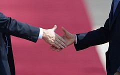 Illustration of a handshake. (photo credit: Kobi Gideon/GPO/FLASH90)