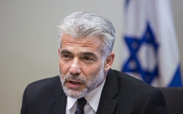 Chairman of the Yesh Atid Party, Yair Lapid, speaks during the Yesh Atid faction meeting at the Knesset, on October 27, 2014. (Photo credit: Yonatan Sindel/Flash90) Chairman of the Yesh Atid Party, Yair Lapid, speaks during the Yesh Atid faction meeting at the Knesset, on October 27, 2014. (Photo credit: Yonatan Sindel/Flash90)