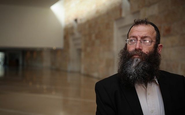 Extreme right politician Baruch Marzel at the Supreme Court in Jerusalem, February 17, 2015. (Hadas Parush/Flash90) Extreme right politician Baruch Marzel at the Supreme Court in Jerusalem, February 17, 2015. (Hadas Parush/Flash90)