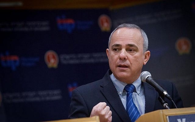 Energy Minister Yuval Steinitz, March 3, 2015. (Miriam Alster/Flash90) Energy Minister Yuval Steinitz, March 3, 2015. (Miriam Alster/Flash90)