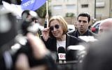 The Zionist Union Tzipi Livni in Tel Aviv on March 17, 2015. (photo credit: Tomer Neuberg/Flash90)
