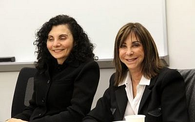 Co-directors of The Tectonic Leadership Center, Jewish fashionista Brenda Naomi Rosenberg and Muslim scientist Samia Moustapha Bahsoun present at the Holocaust Memorial Center in Farmington Hills Michigan. (courtesy) Co-directors of The Tectonic Leadership Center, Jewish fashionista Brenda Naomi Rosenberg and Muslim scientist Samia Moustapha Bahsoun present at the Holocaust Memorial Center in Farmington Hills Michigan. (courtesy)