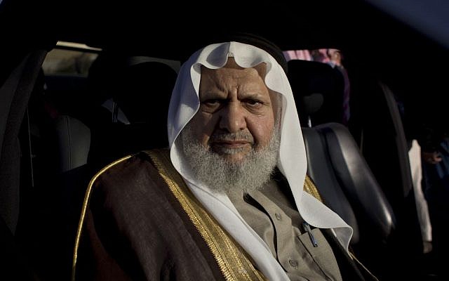 In this Wednesday, Feb. 4, 2015 file photo, Jordanian Muslim Brotherhood leader Hammam Saeed leaves the memorial tent set up for slain Jordanian pilot Lt. Muath al-Kaseasbeh after offering his condolences to the tribe of the pilot, at al-Kaseasbeh's home village of Ai near Karak. (photo credit: AP/Nasser Nasser) In this Wednesday, Feb. 4, 2015 file photo, Jordanian Muslim Brotherhood leader Hammam Saeed leaves the memorial tent set up for slain Jordanian pilot Lt. Muath al-Kaseasbeh after offering his condolences to the tribe of the pilot, at al-Kaseasbeh's home village of Ai near Karak. (photo credit: AP/Nasser Nasser)