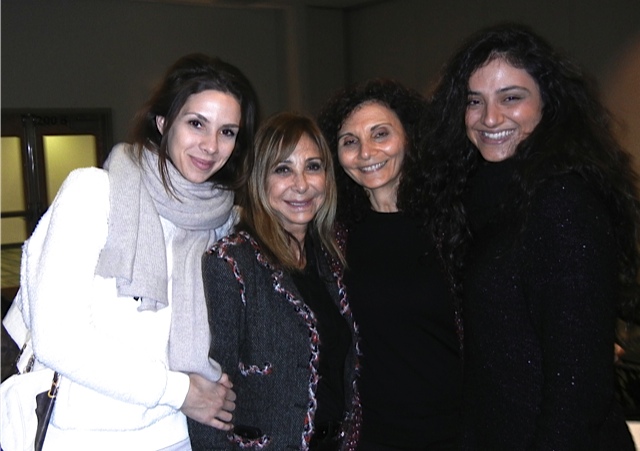 At the Sisterhood of Salaam Shalom conference in November 2014 (from left to right): Andrea Varadi, Brenda Rosenberg, Samia Bahsoun, and Caroline Culliere. (courtesy) At the Sisterhood of Salaam Shalom conference in November 2014 (from left to right): Andrea Varadi, Brenda Rosenberg, Samia Bahsoun, and Caroline Culliere. (courtesy)