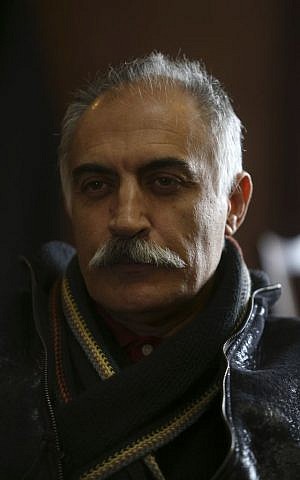 Iranian actor Ali Reza Shoja Nouri, who plays Abdul-Muttalib, the grandfather of the prophet Muhammad, in the movie “Muhammad, Messenger of God.” (photo credit: AP Photo/Vahid Salemi)