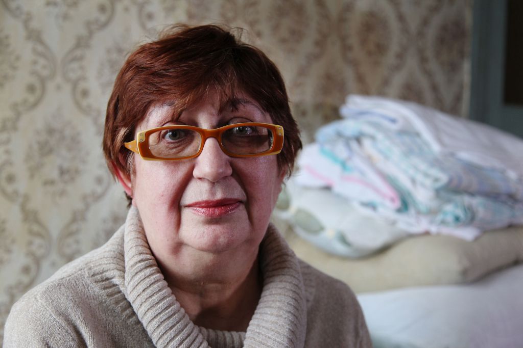 Olga Tulchinsky-Stasenko, 56, became an IDP in August 2014 and now lives in Kharkov with the support of the JDC. (courtesy JDC) Olga Tulchinsky-Stasenko, 56, became an IDP in August 2014 and now lives in Kharkov with the support of the JDC. (courtesy JDC)