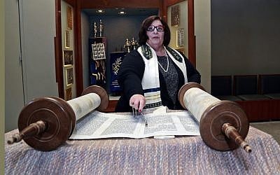 Illustrative: Reform Rabbi Denise Eger poses at Congregation Kol Ami, a Reform synagogue in West Hollywood, Calif., March 12, 2015. (AP Photo/Nick Ut) Illustrative: Reform Rabbi Denise Eger poses at Congregation Kol Ami, a Reform synagogue in West Hollywood, Calif., March 12, 2015. (AP Photo/Nick Ut)
