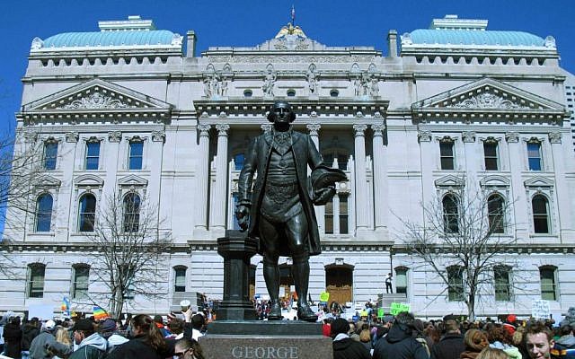 The Indiana Statehouse on Saturday, March 28, 2015, (AP Photo/Rick Callahan) The Indiana Statehouse on Saturday, March 28, 2015, (AP Photo/Rick Callahan)