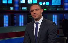 South African comedian Trevor Noah appearing on 'The Daily Show', December 2014. (screen capture: YouTube/Comedy Central)