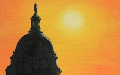 'Dome of Consequence' painting by Elizabeth Roskam (photo credit: Courtesy)