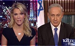 Prime Minister Benjamin Netanyahu interviewed by Fox News anchor Megyn Kelly on Thursday, March 19, 2015. (photo credit: Screen capture, Fox News)