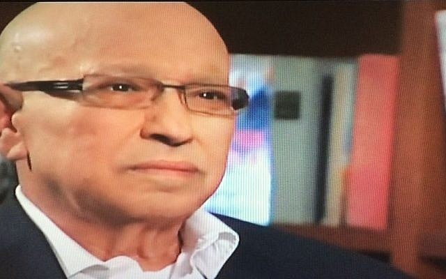 Meir Dagan speaks to Israeli Channel 2, March 6, 2015 (Channel 2 screenshot)