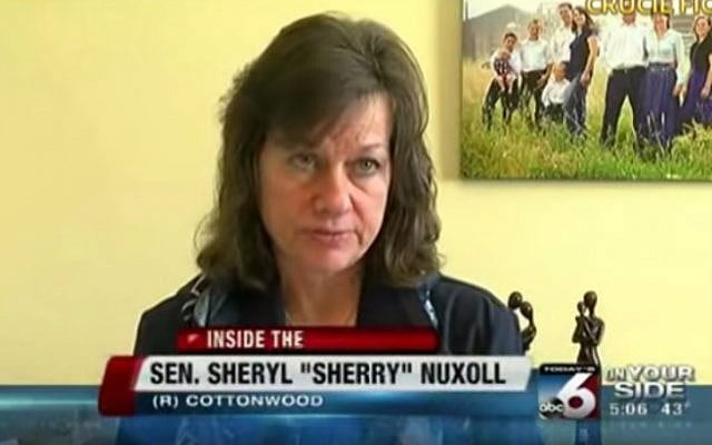 Idaho state senator Sheryl Nuxoll (photo credit: YouTube screenshot) Idaho state senator Sheryl Nuxoll (photo credit: YouTube screenshot)