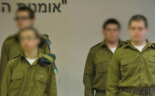 Some of the Roim Rachok program soldiers at the base (photo credit: IDF Spokesperson's Unit)