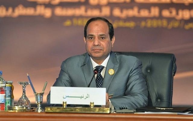 Egyptian President Abdel Fattah el-Sissi looks on during the Arab League summit at the Red Sea resort of Sharm El-Sheikh on March 29, 2015. (AFP/ MOHAMED EL-SHAHED) Egyptian President Abdel Fattah el-Sissi looks on during the Arab League summit at the Red Sea resort of Sharm El-Sheikh on March 29, 2015. (AFP/ MOHAMED EL-SHAHED)