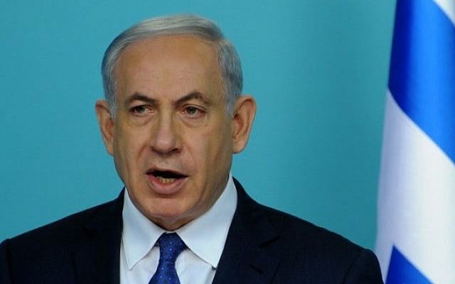 Israeli Prime Minister Benjamin Netanyahu makes a statement to the press about negotiations with Iran, April 1, 2015. (photo credit: AFP PHOTO / POOL / DEBBIE HILL) Israeli Prime Minister Benjamin Netanyahu makes a statement to the press about negotiations with Iran, April 1, 2015. (photo credit: AFP PHOTO / POOL / DEBBIE HILL)