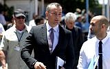 File: UN Middle East peace envoy Nikolay Mladenov after a press conference in Gaza City, April 30, 2015. (AFP/Mahmud Hams)