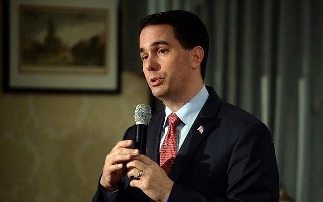 Wisconsin Governor Scott Walker on April 18, 2015 (Photo credit: Darren McCollester/Getty Images/AFP)