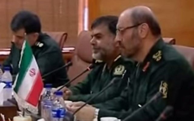 Iranian Defense Minister BG Hossein Dehgan (screen capture: YouTube)