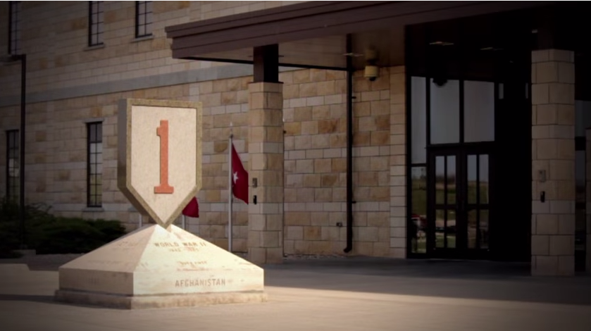 An illustrative photo of Fort Riley, an American military base near Topeka, Kansas. (screen capture: YouTube/1st Infantry Division)