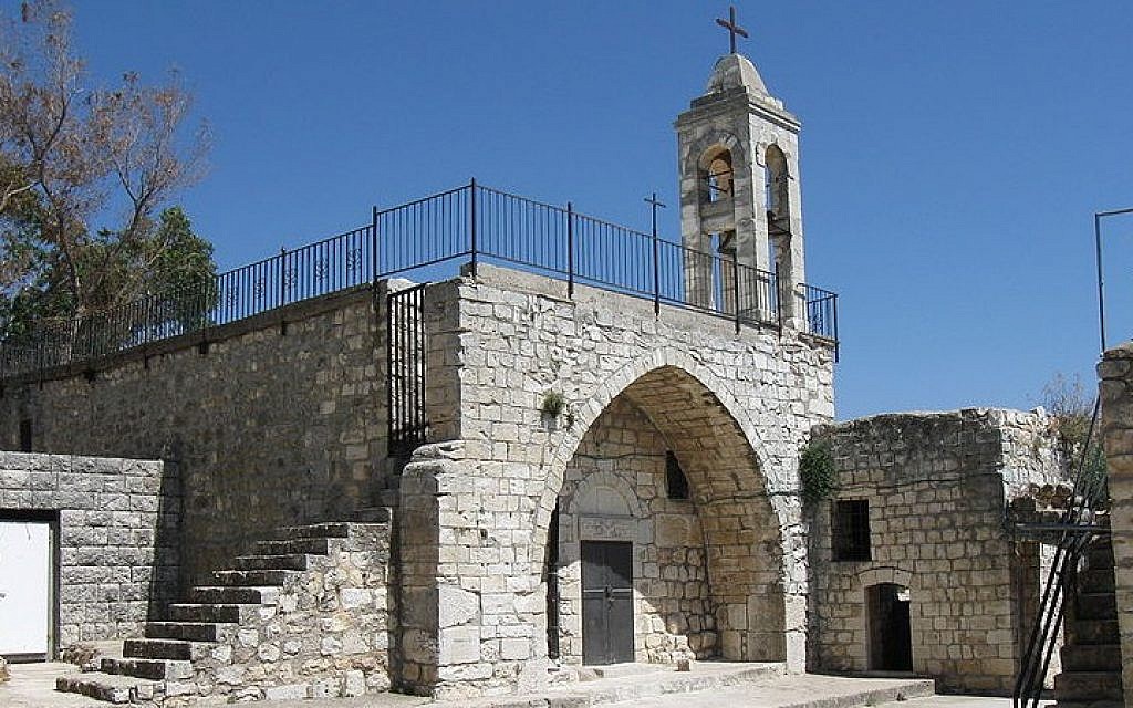 The Church at Kufr Bir’im in northern Israel. (photo credit: Ori~/Wikipedia)