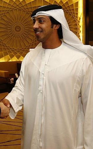 Sheikh Mansour bin Zayed Al Nahyan (photo credit: AM Spindelegger in Abu Dhabi / Wikipedia)