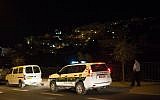 Illustrative photo of a police car (Yonatan Sindel/Flash90)