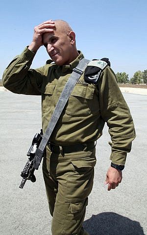 Commander of the South Front Command, Major-General Sholmo (Sami) Turgeman, on August 5, 2014. (photo credit: Gideon Markowicz/Flash90) 