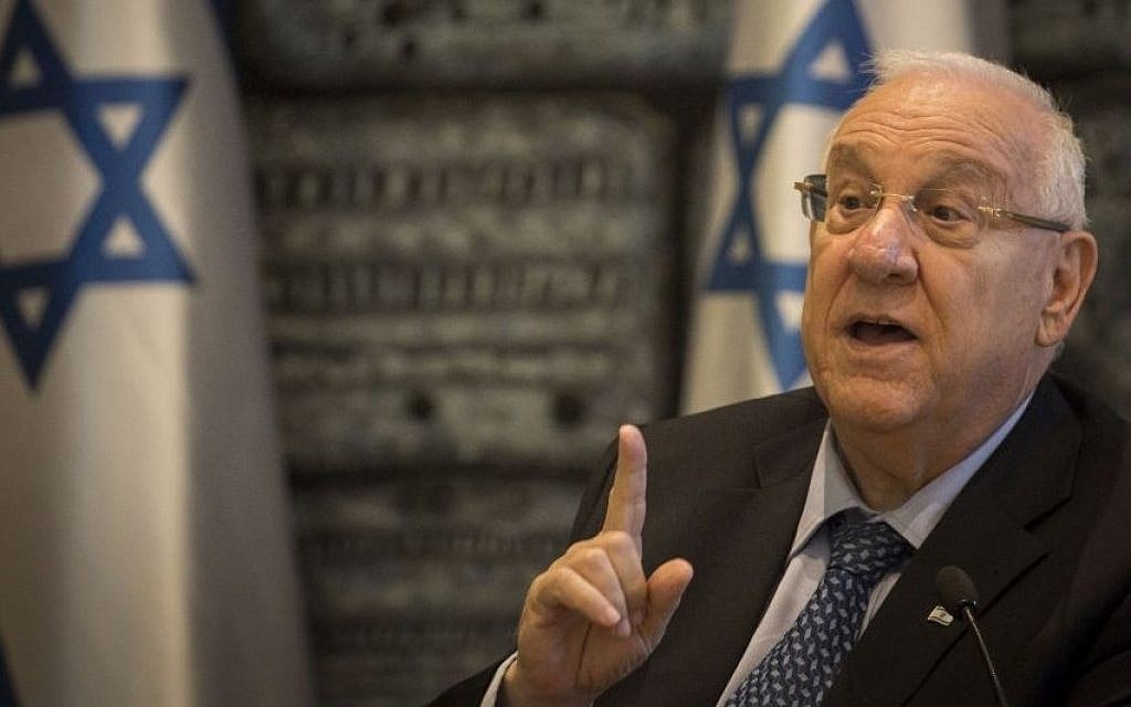 President Reuven Rivlin at the President's Residence in Jerusalem (photo credit: Hadas Parush/Flash90) President Reuven Rivlin at the President's Residence in Jerusalem (photo credit: Hadas Parush/Flash90)