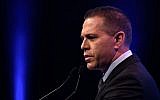 Gilad Erdan of the Likud party, Tel Aviv, February 16, 2015 (Gili Yaari/Flash90)