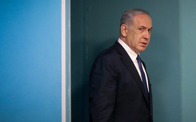 Prime Minister Benjamin Netanyahu arriving at the weekly cabinet meeting, April 19, 2015. (photo credit: Flash90/Olivier Fitoussi, Pool) Prime Minister Benjamin Netanyahu arriving at the weekly cabinet meeting, April 19, 2015. (photo credit: Flash90/Olivier Fitoussi, Pool)