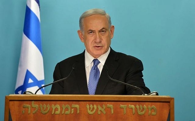 Prime Minister Benjamin Netanyahu speaks out against a nuclear agreement between Iran and world powers, April 03, 2015. (Photo credit: Kobi Gideon/GPO)