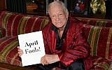 Hugh Hefner's April Fools (photo credit: Twitter, via JTA)