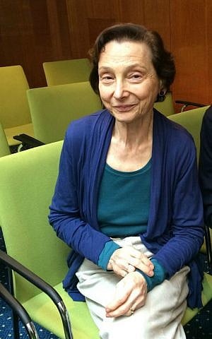 Romana Strochlitz Primus. Hannover, Germany, April 25, 2015. (photo credit: Renee Ghert-Zand/Times of Israel staff) Romana Strochlitz Primus. Hannover, Germany, April 25, 2015. (photo credit: Renee Ghert-Zand/Times of Israel staff)