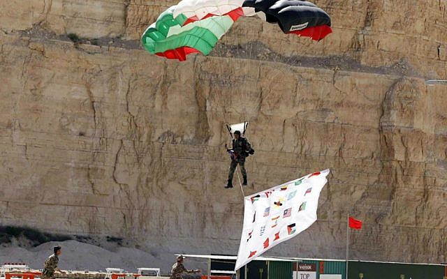Jordanian forces conduct a military drill as part of the 7th Annual International Warrior Competition hosted by the King Abdullah Special Operations Training Center (KASOTC), Sunday, April 19, 2015, Amman, Jordan. (AP Photo/Raad Adayleh) Jordanian forces conduct a military drill as part of the 7th Annual International Warrior Competition hosted by the King Abdullah Special Operations Training Center (KASOTC), Sunday, April 19, 2015, Amman, Jordan. (AP Photo/Raad Adayleh)