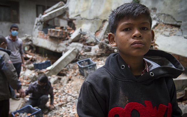 Prabad Bushel in Gongabu, Nepal, April 2015 (Photo: IsraAID/Mickey Noam-Alon)