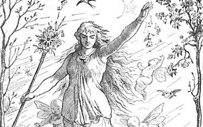 'Ostara' by Johannes Gehrts, created in 1884 and published in 1901. (public domain)