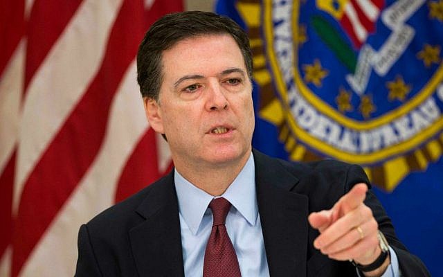 File photo of FBI director James Comey at a news conference at FBI headquarters in Washington DC. (AP Photo/Evan Vucci, File) File photo of FBI director James Comey at a news conference at FBI headquarters in Washington DC. (AP Photo/Evan Vucci, File)