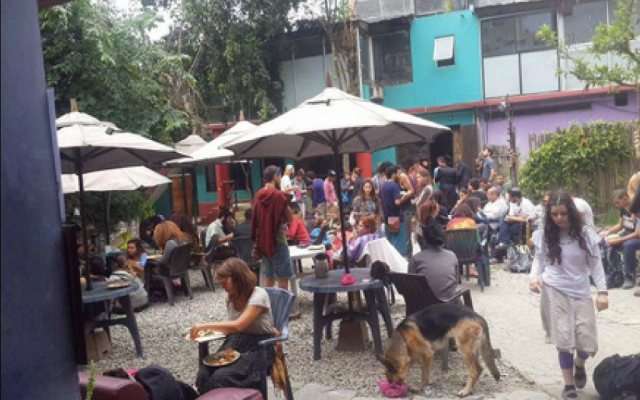 Israeli travelers at the Kathmandu Chabad House after a major earthquake on Saturday April 25, 2014. (screen capture: Channel 2)