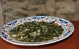 Veteran Jerusalemite families celebrate independence with mallow soup. (Ronit Treatman/The Times of Israel)