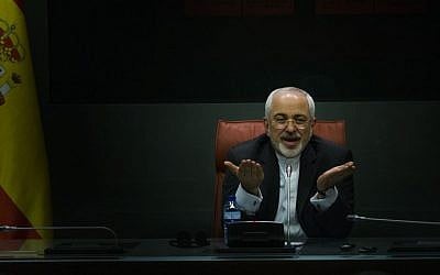 Iranian Foreign Minister Mohammad Javad Zarif speaks at a press conference in Madrid about the Yemeni civil war on April 14, 2015. (AP Photo/Andres Kudacki) Iranian Foreign Minister Mohammad Javad Zarif speaks at a press conference in Madrid about the Yemeni civil war on April 14, 2015. (AP Photo/Andres Kudacki)