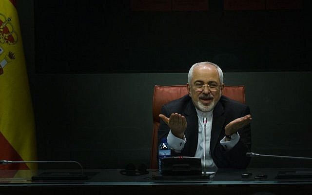 Iranian Foreign Minister Mohammad Javad Zarif speaks at a press conference in Madrid about the Yemeni civil war on April 14, 2015. (AP Photo/Andres Kudacki) Iranian Foreign Minister Mohammad Javad Zarif speaks at a press conference in Madrid about the Yemeni civil war on April 14, 2015. (AP Photo/Andres Kudacki)