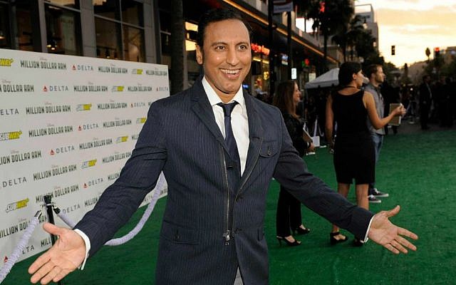 Aasif Mandvi arrives at the world premiere of 'Million Dollar Arm' in Los Angeles, California, on May 6, 2014. (photo credit: Chris Pizzello/Invision/AP, File) Aasif Mandvi arrives at the world premiere of 'Million Dollar Arm' in Los Angeles, California, on May 6, 2014. (photo credit: Chris Pizzello/Invision/AP, File)