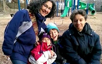 Danielle and Alexander Meitiv with their children Rafi and Dvora. (YouTube screenshot)