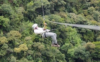 Zip-lining in Peru, illustrative photo (Photo credit: YouTube screen capture)