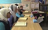 Illustrative photo of female Muslim students. (photo credit: YouTube screenshot)