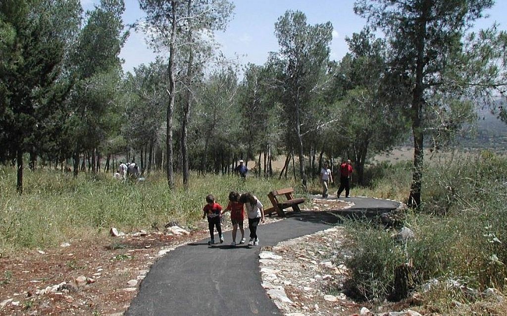 On Beit Keshet's wheelchair-accessible trail (photo credit: Shmuel Bar-Am)