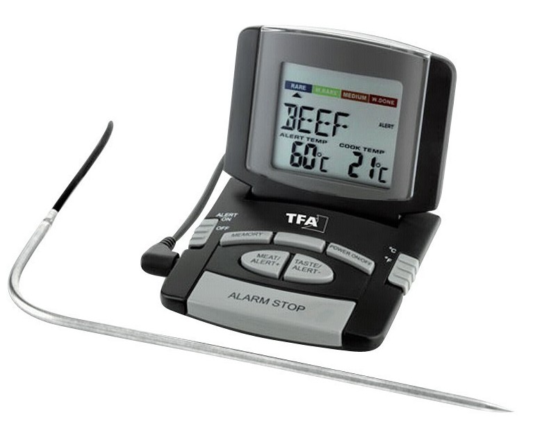Agrolan's meat timer, ready to let cooks know when their steaks are rare, medium rare or well done (Courtesy Agrolan)